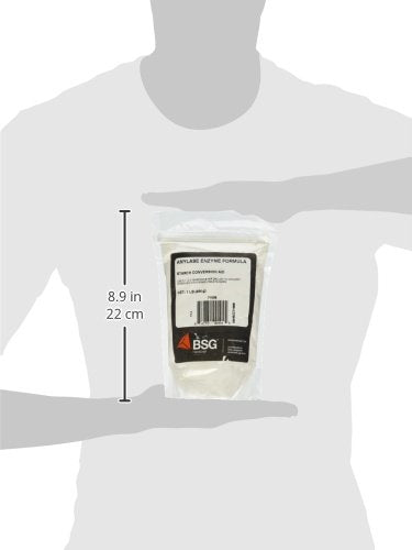 Amylase enzyme added to mash for brewing