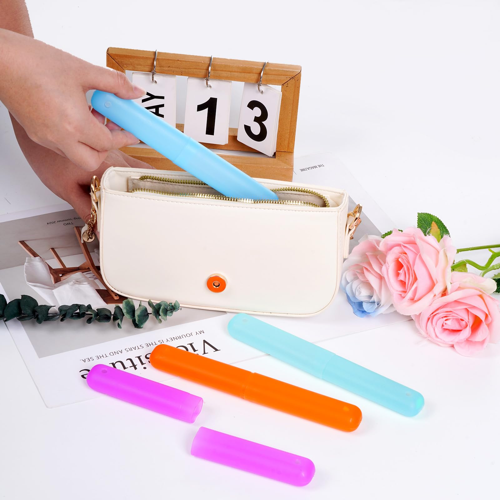 Product dimensions of Bskifnn toothbrush case 7.48 x 1.07 inches