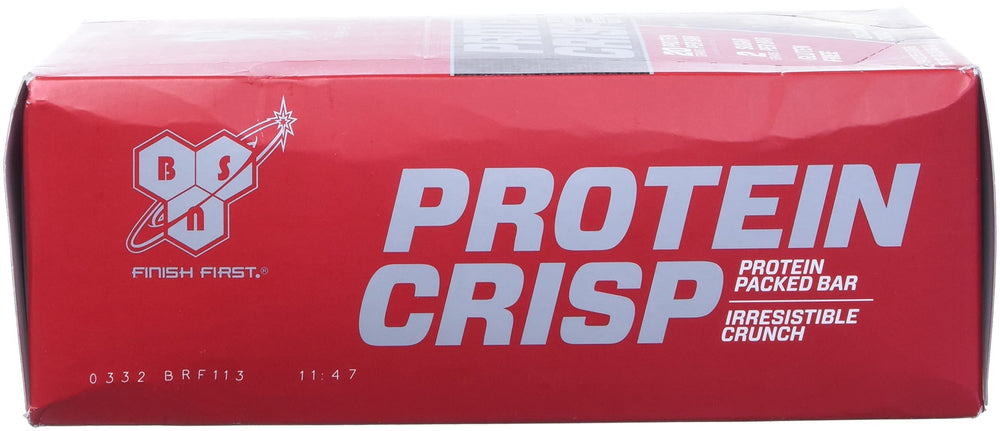 BSN Protein Crisp bar in gym bag for on-the-go recovery.