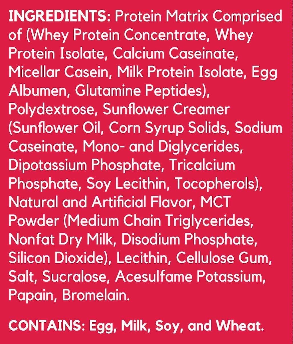 BSN SYNTHA-6 vanilla ice cream ingredient complex hints at diverse protein sources