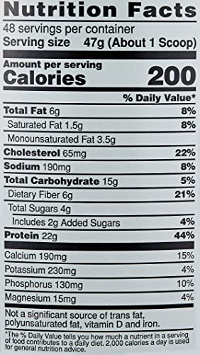 BSN SYNTHA-6 vanilla ice cream scoop in tub for easy measurement and mixing