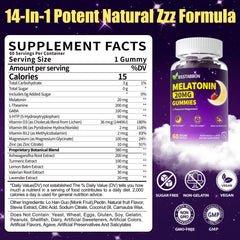 BSSTABBON Melatonin Gummies mixed berry flavor label