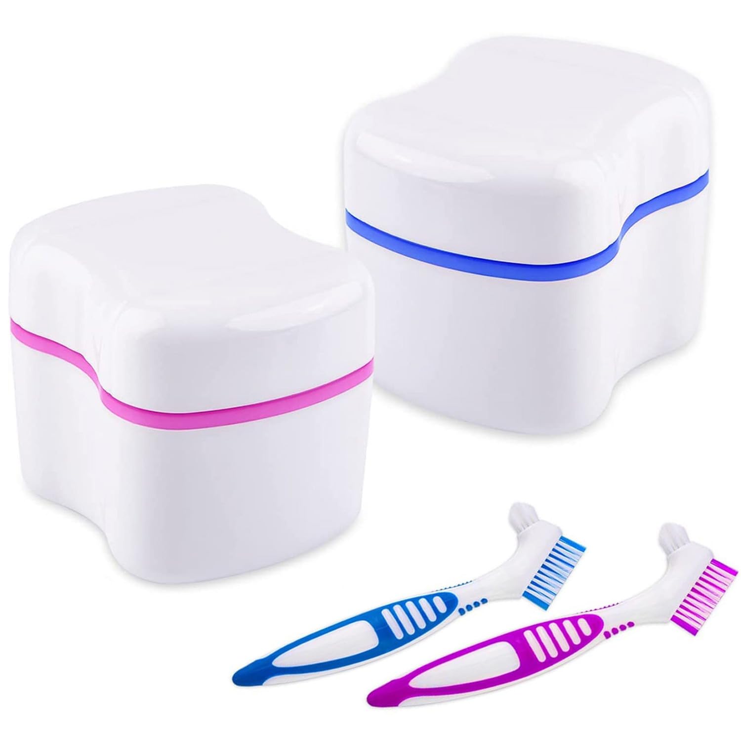 BTwood Denture Bath Kit with two denture bath cups