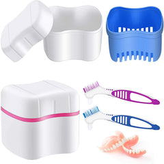 Two denture cleaner brushes included in the kit