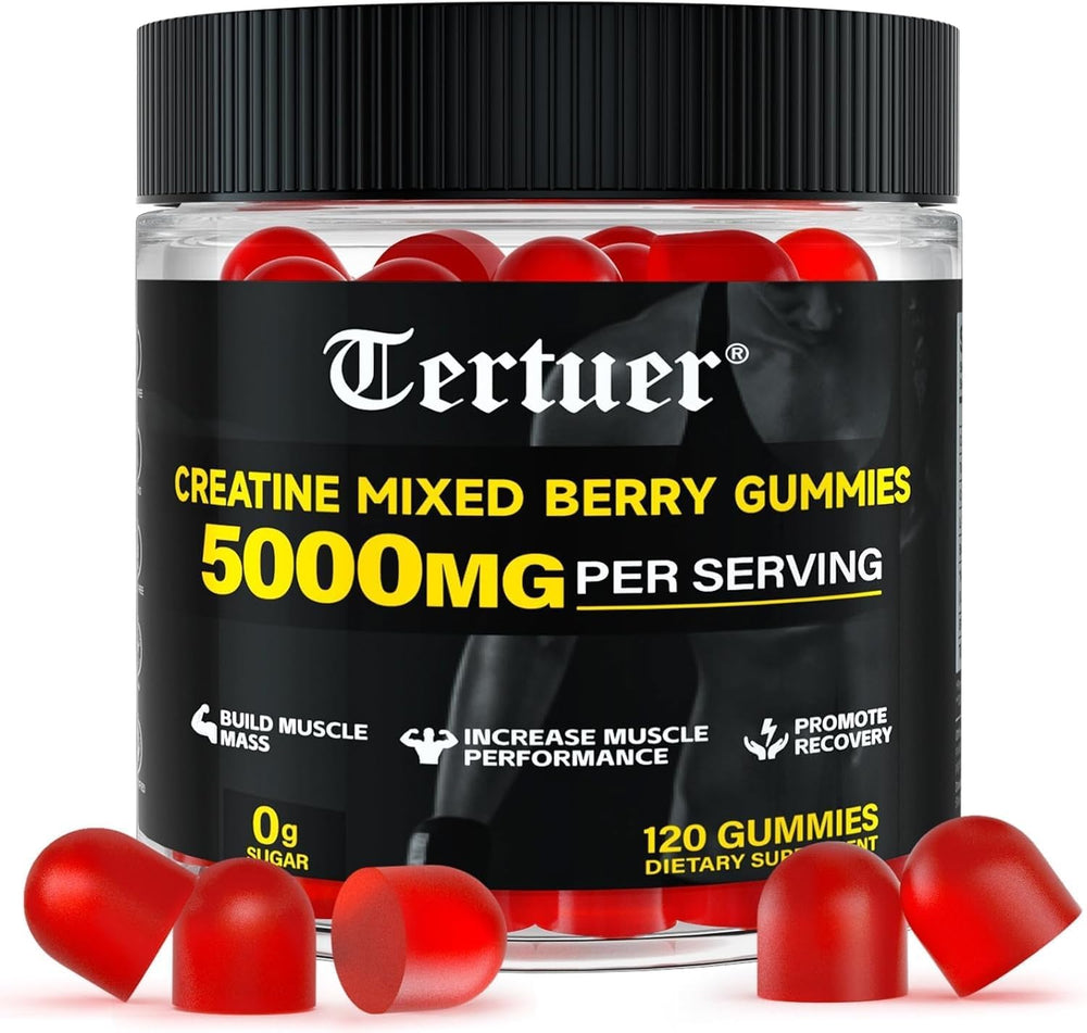 Bualle Creatine Monohydrate Gummies bottle with 120 count
