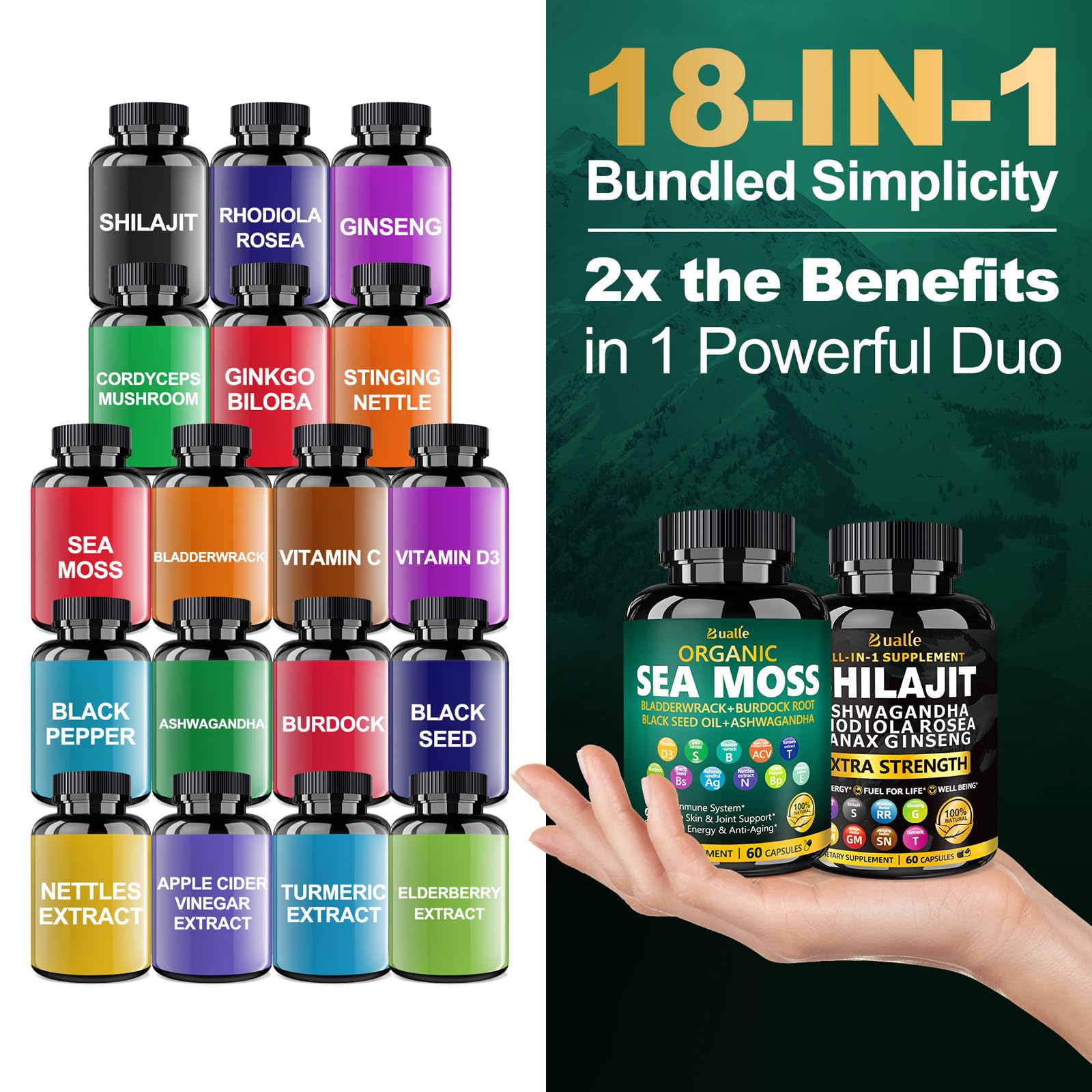 USA Made 2 Pack branding and packaging information