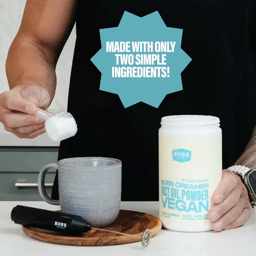 Packaging showing vegan and paleo friendliness icons