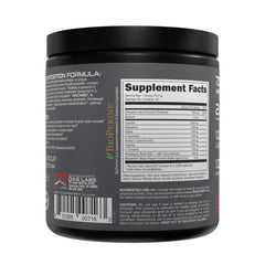 Ingredient panel for Bucked Up BCAA RACKED Blood Raz