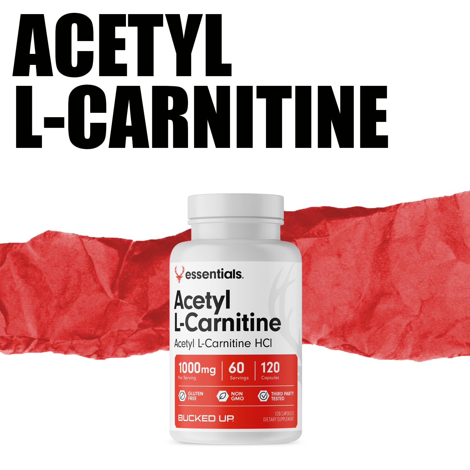 Packaging image showing Bucked Up Essentials line in GMP facility