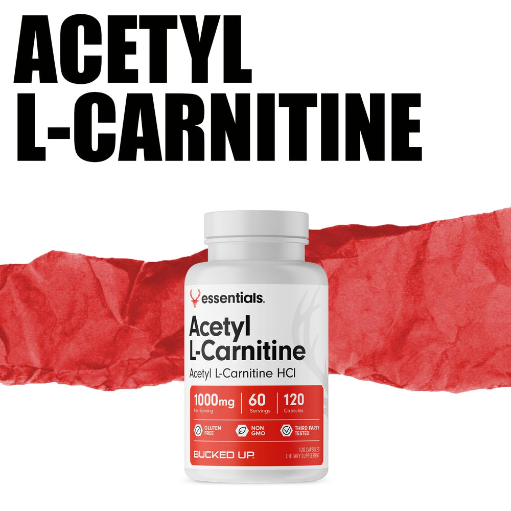 Packaging image showing Bucked Up Essentials line in GMP facility