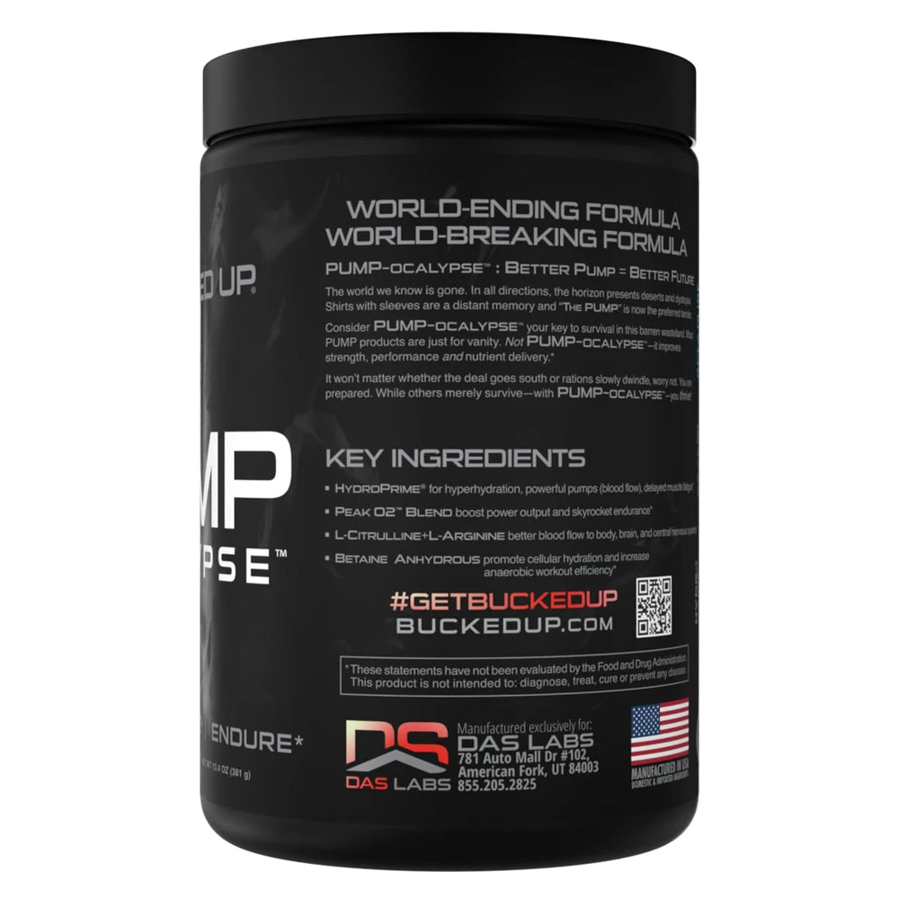 Bucked Up Pump-ocalypse athlete workout action illustrating vascularity during training