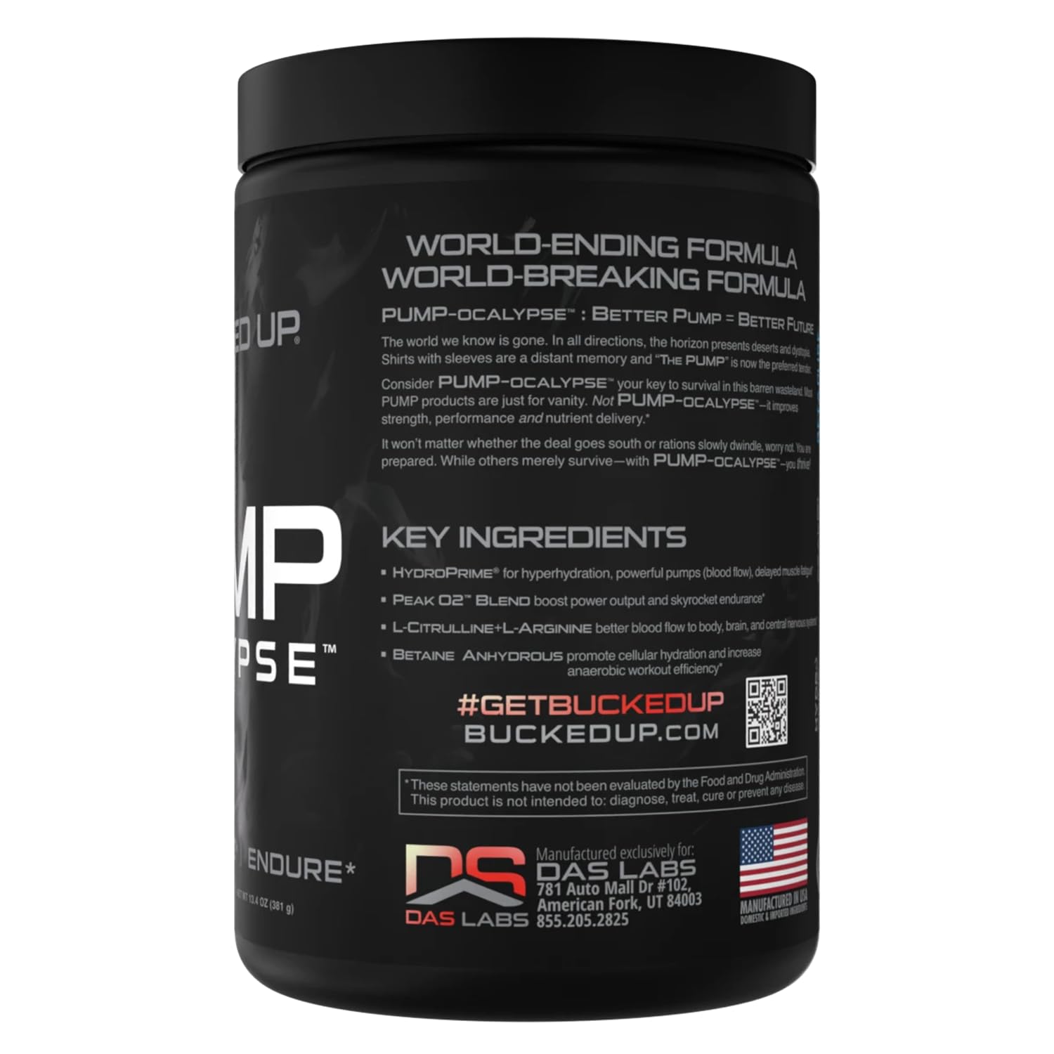 Bucked Up Pump-ocalypse athlete workout action illustrating vascularity during training