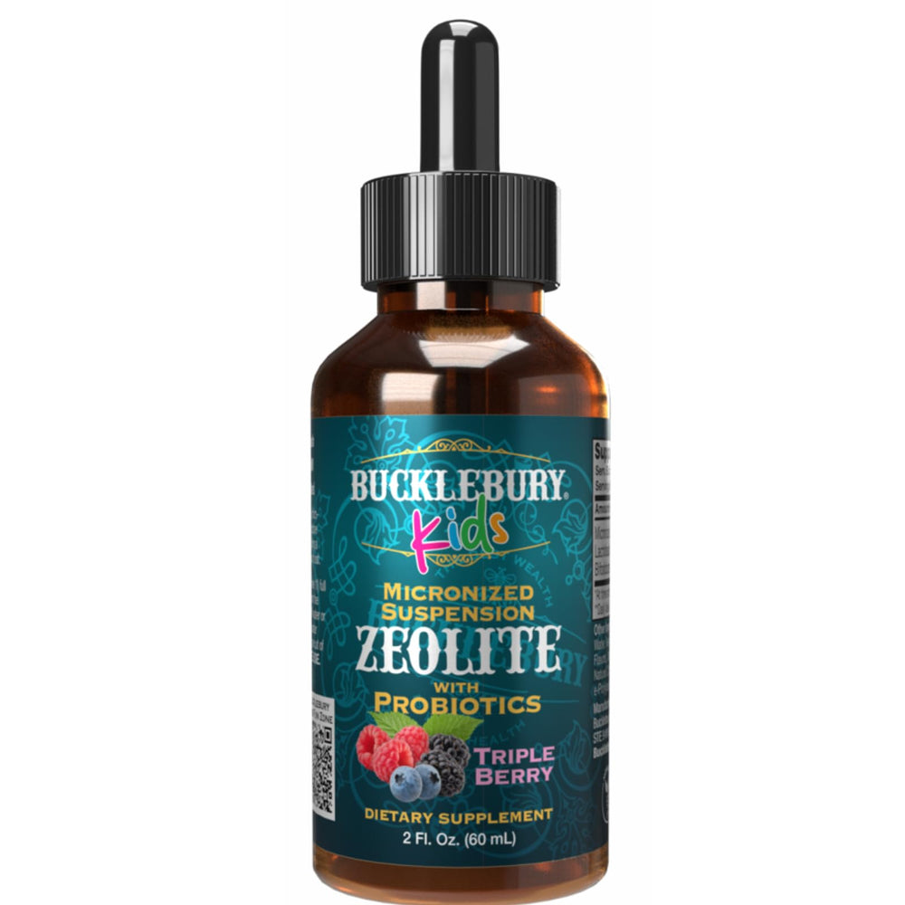 Bucklebury Zeolite Detox for Kids Berry Flavor bottle front view