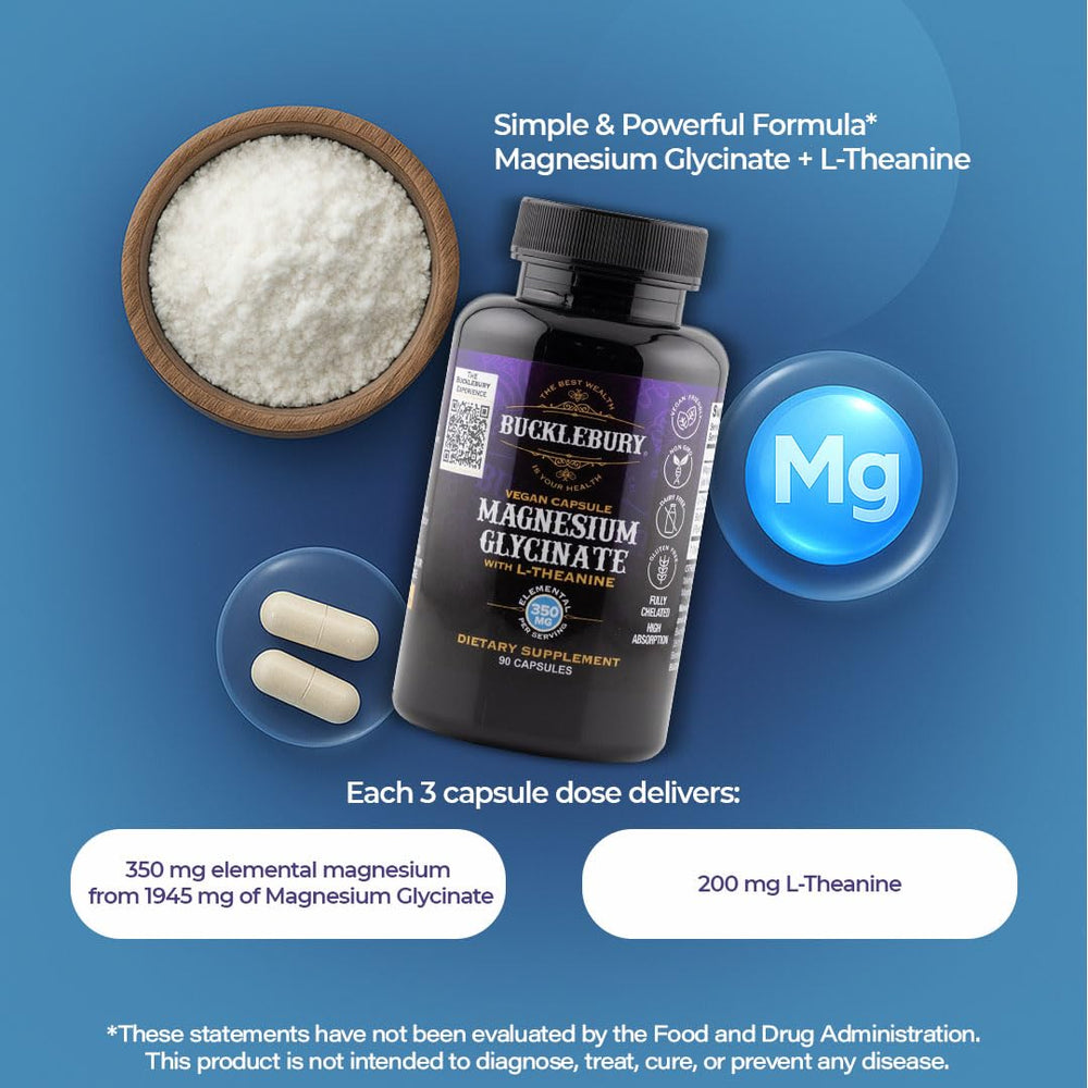 90-count vegan capsules Bucklebury on white background