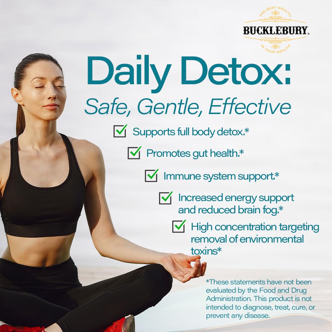 BUCKLEBURY Zeolite Digestive Support capsules close-up for digestive balance.