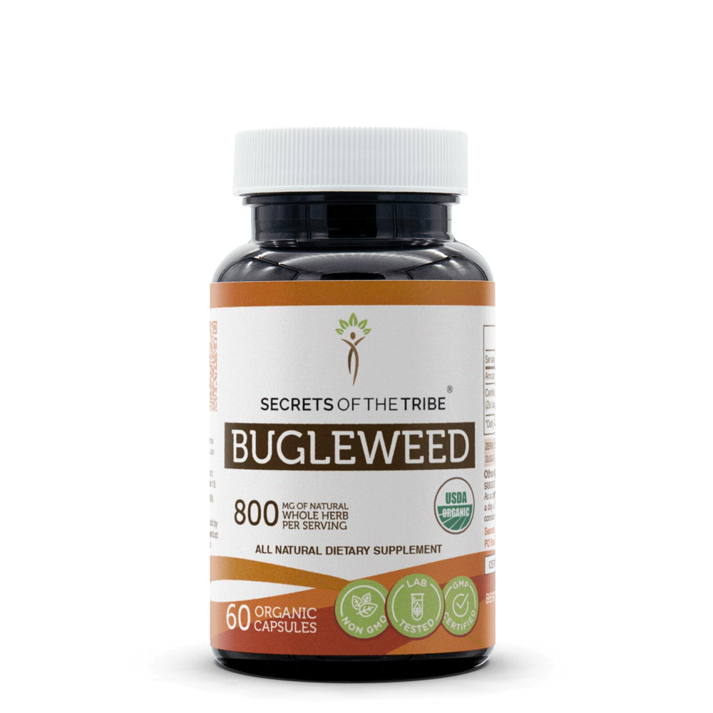 Bottle of Secrets of the Tribe Bugleweed USDA Organic 60 Capsules