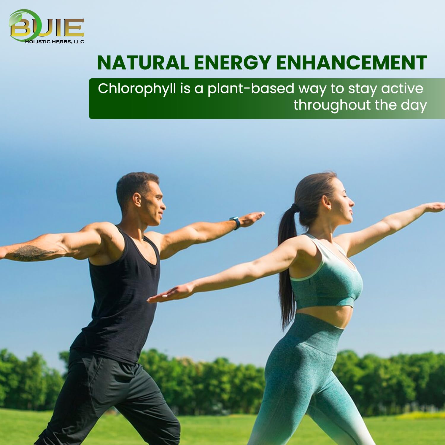 Bright green chlorophyll liquid close-up