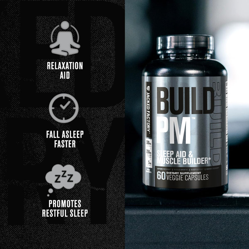 Melatonin and L-Theanine ingredients featured in Build PM