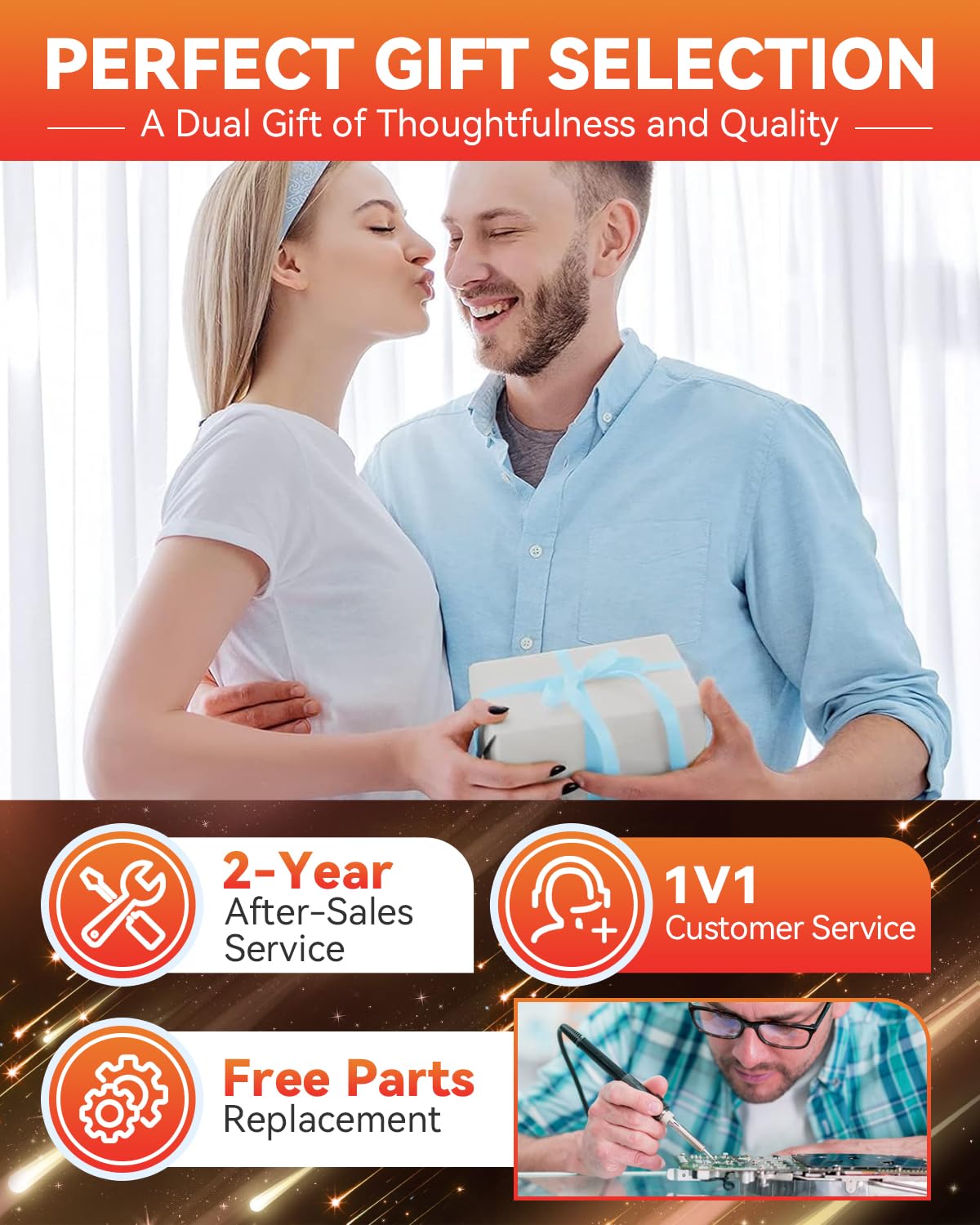 Built-in lighted mirror and makeup lamp