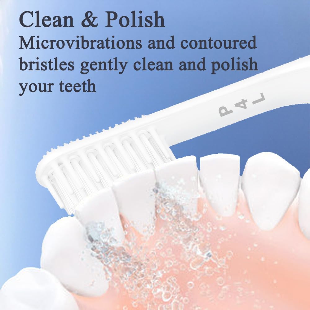 End-rounded bristles designed for gentle, thorough cleaning