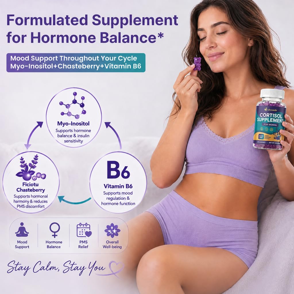 Two Bukouede gummies on spoon illustrating recommended daily serving benefit
