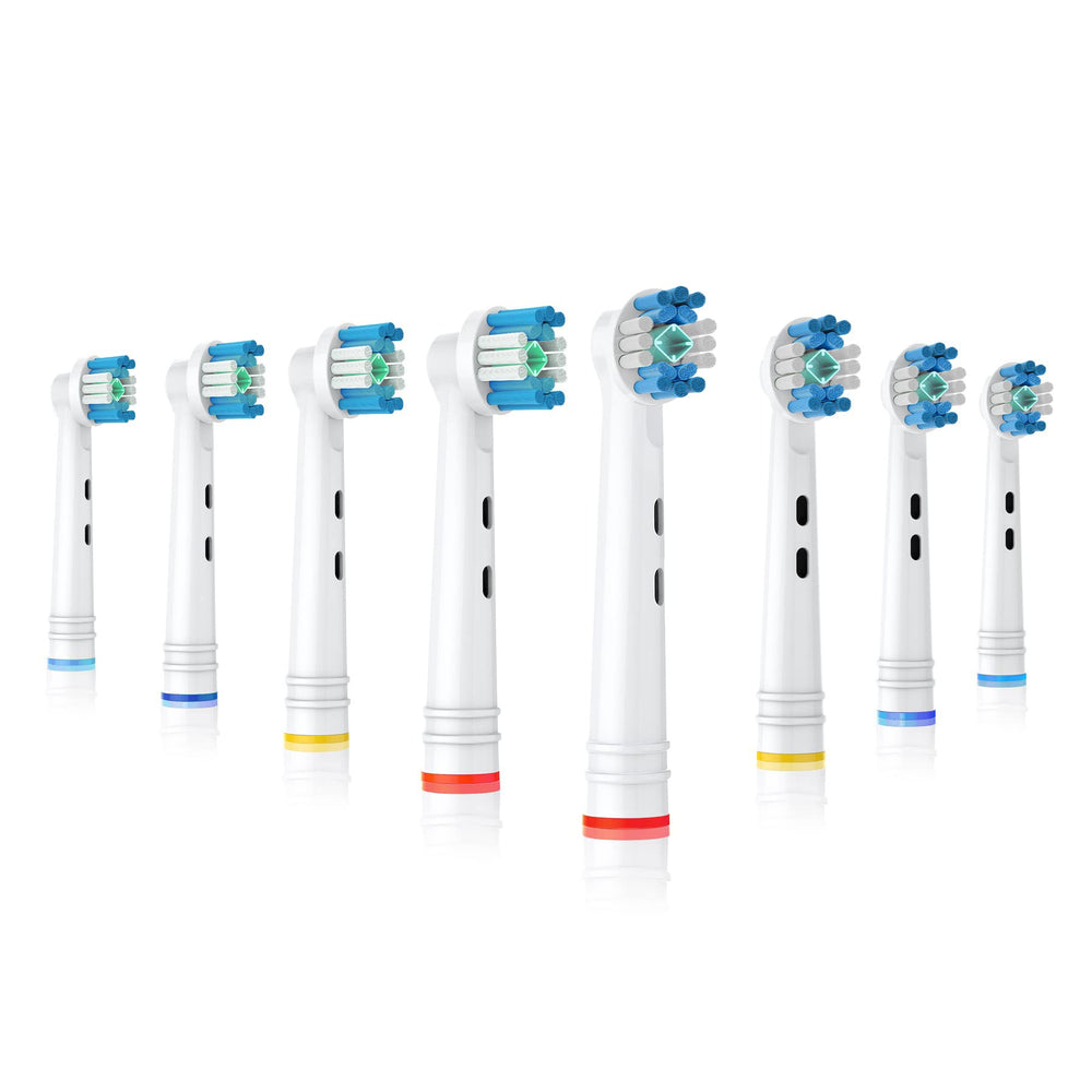 BUKURII 8-pack replacement brush heads for Oral-B electric toothbrushes