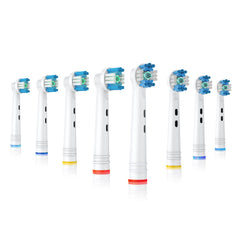 BUKURII 8-pack replacement brush heads for Oral-B electric toothbrushes