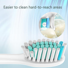 Soft and dense bristles for daily cleaning