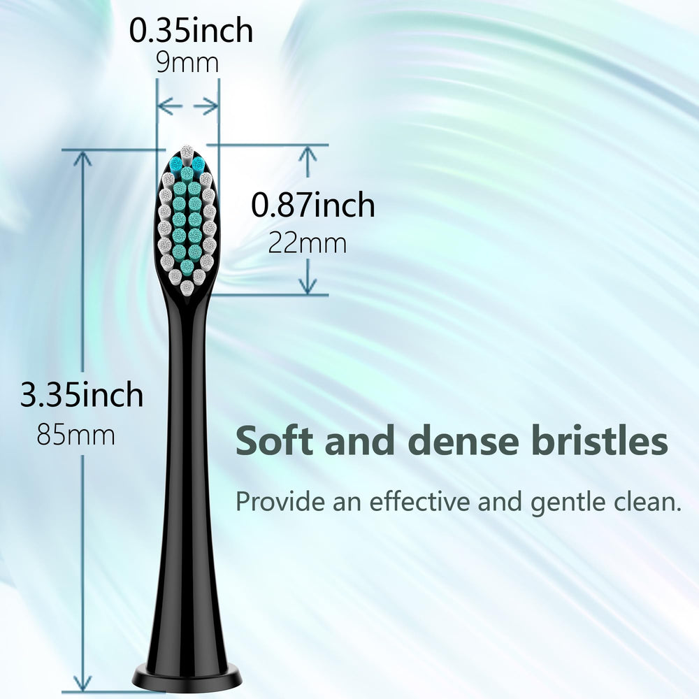 End-rounded Dupont bristles in replacement heads