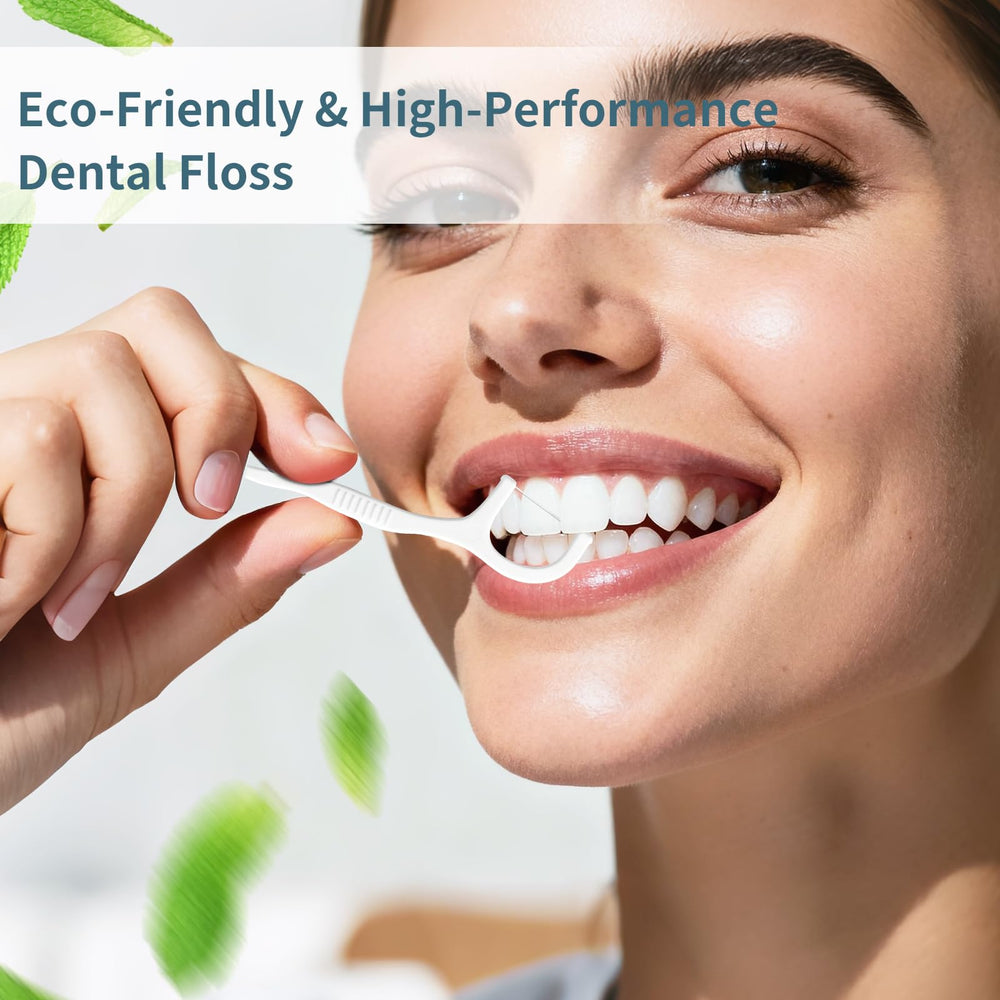 Floss picks effectively clean between teeth and below gumline