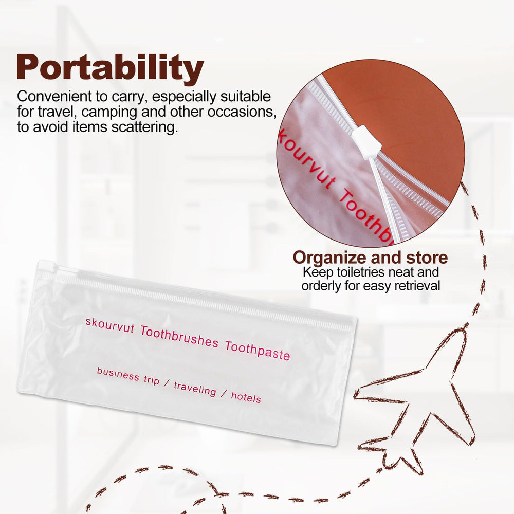 Bulk disposable toothbrushes for guests and travel