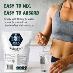 Powder being mixed into water for easy hydration