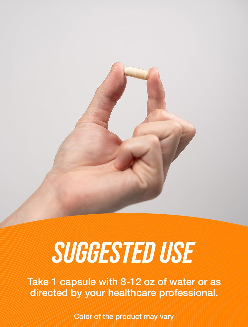 5-HTP capsules bottle with nutrition facts