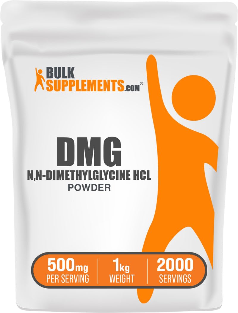 BulkSupplements DMG powder packaging 1 kg with 500 mg per serving