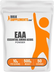 Bulk Supplements Essential Amino Acids Powder 500g front view