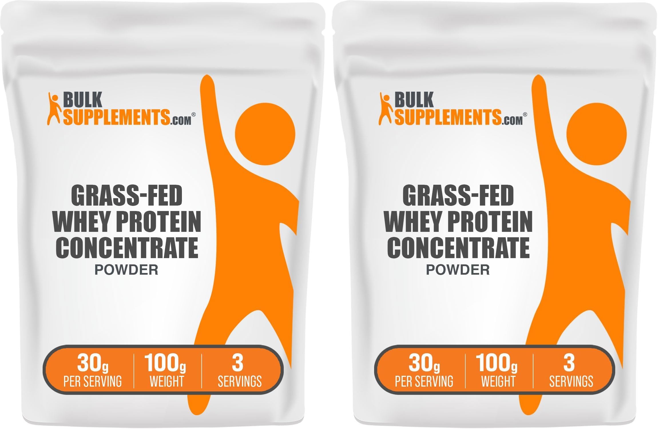 BulkSupplements Grass Fed Whey Protein Powder - unflavored