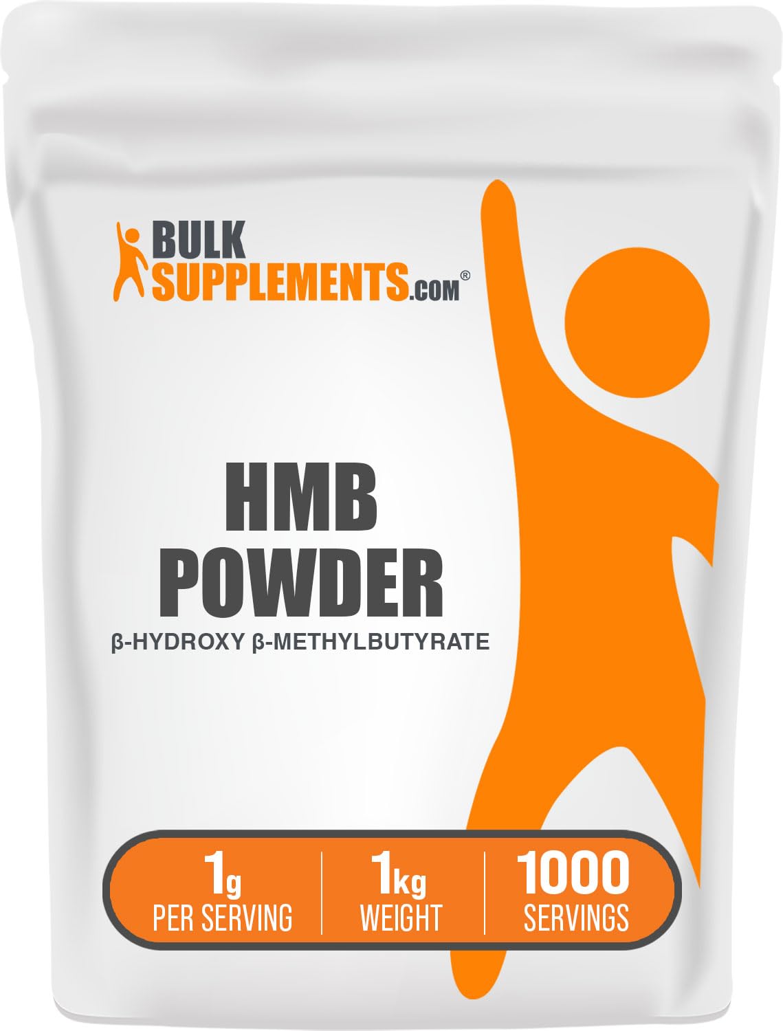 HMB powder 1kg pack label