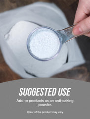 Powder texture used as a flowing agent in supplements