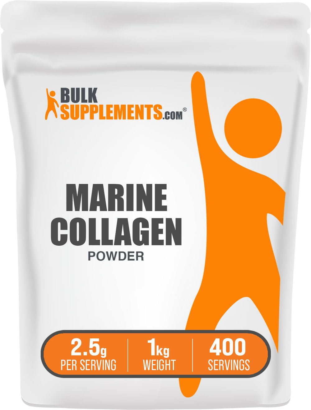 BulkSupplements Marine Collagen Powder 1kg jar