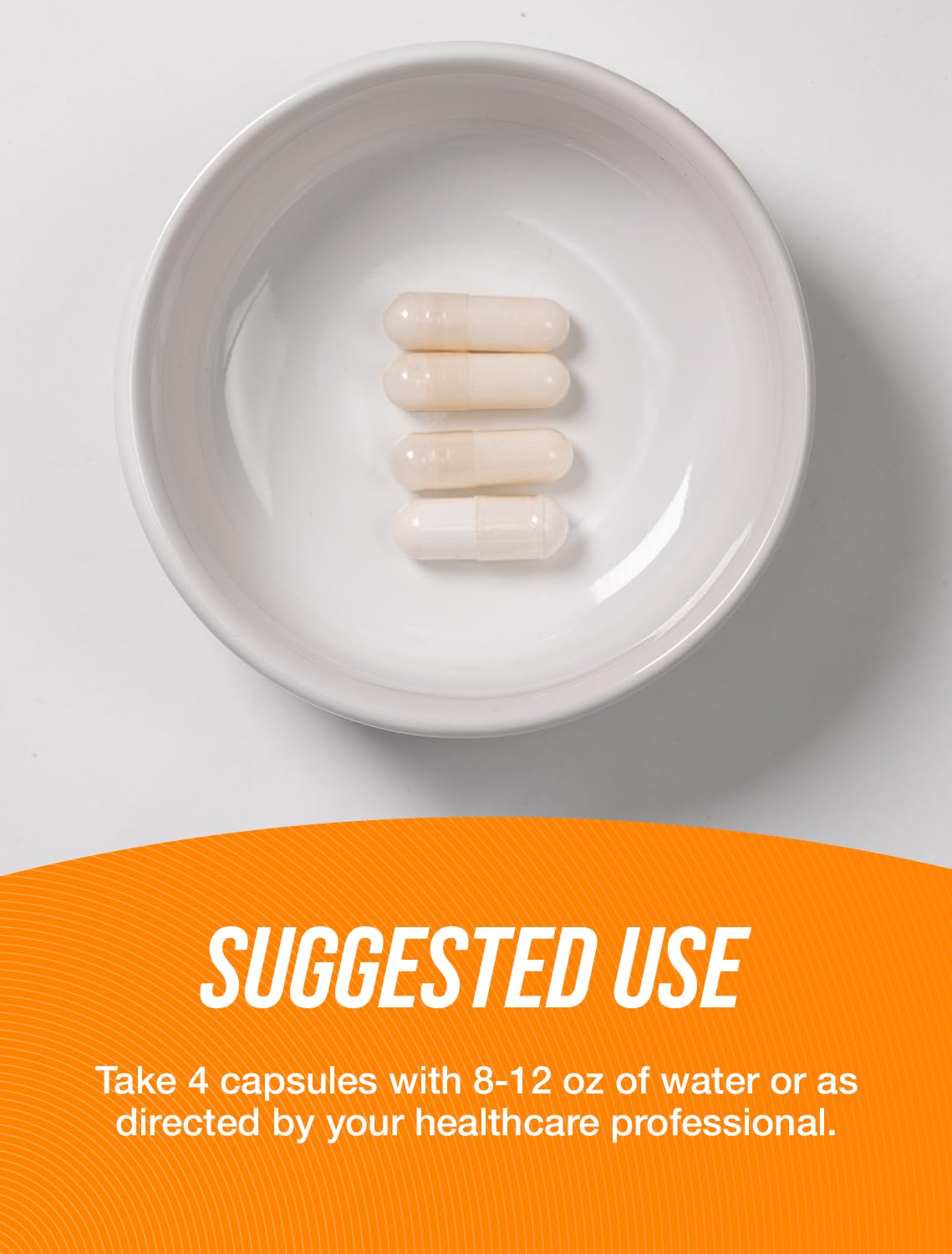 Close-up of MSM capsules inside bottle