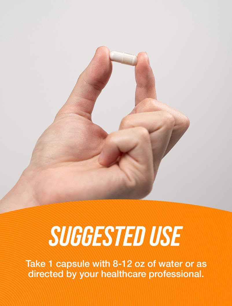 Gluten-free N-Acetyl L-Glutamine capsule bottle label