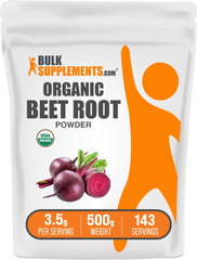 Organic Beet Root Powder 500g container front view