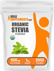 Hero image of BulkSupplements Organic Stevia Powder 1kg pack