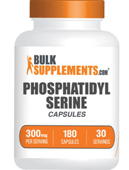 BulkSupplements Phosphatidylserine capsules 300mg soy-sourced, 180 capsules