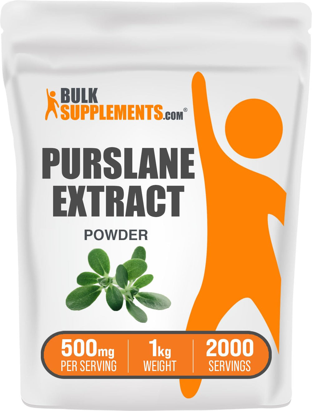 BulkSupplements Purslane Extract Powder 1kg front view
