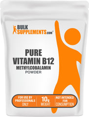 Pure Vitamin B12 Methylcobalamin powder 10g packaging