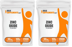 BulkSupplements Zinc Oxide Powder 100 g pack front view