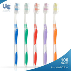 Bulk toothbrushes with individually wrapped covers for easy differentiation