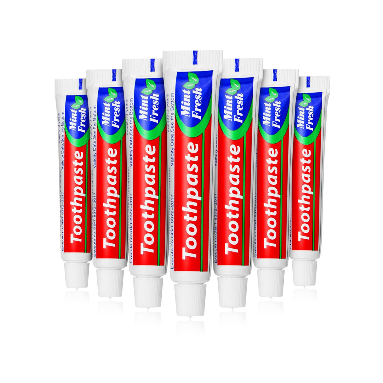 Bulk travel-size toothpaste 30-tube peppermint pack, 0.35 oz