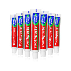 Bulk travel-size toothpaste 30-tube peppermint pack, 0.35 oz